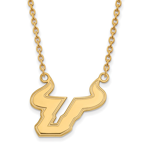 SS w/GP University of South Florida Lg Pendant w/Necklace