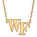14ky Wake Forest University Large WF Pendant w/Necklace