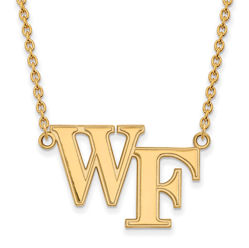10ky Wake Forest University Large WF Pendant w/Necklace