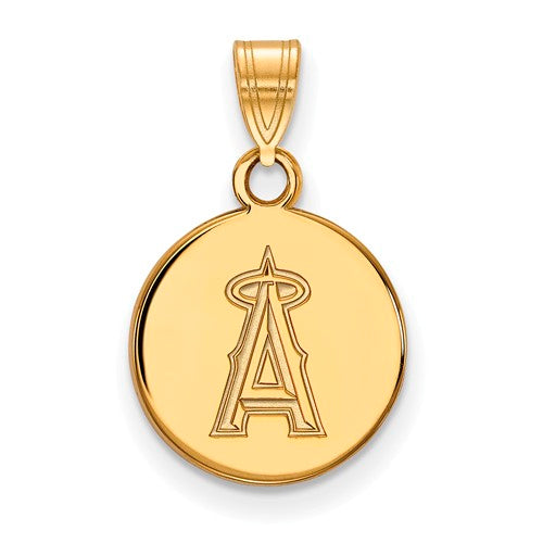 14ky MLB  Los Angeles Angels Small Disc Pendant