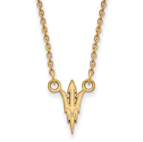 SS GP Arizona State University Small Pitchfork Pendant w/ Necklace