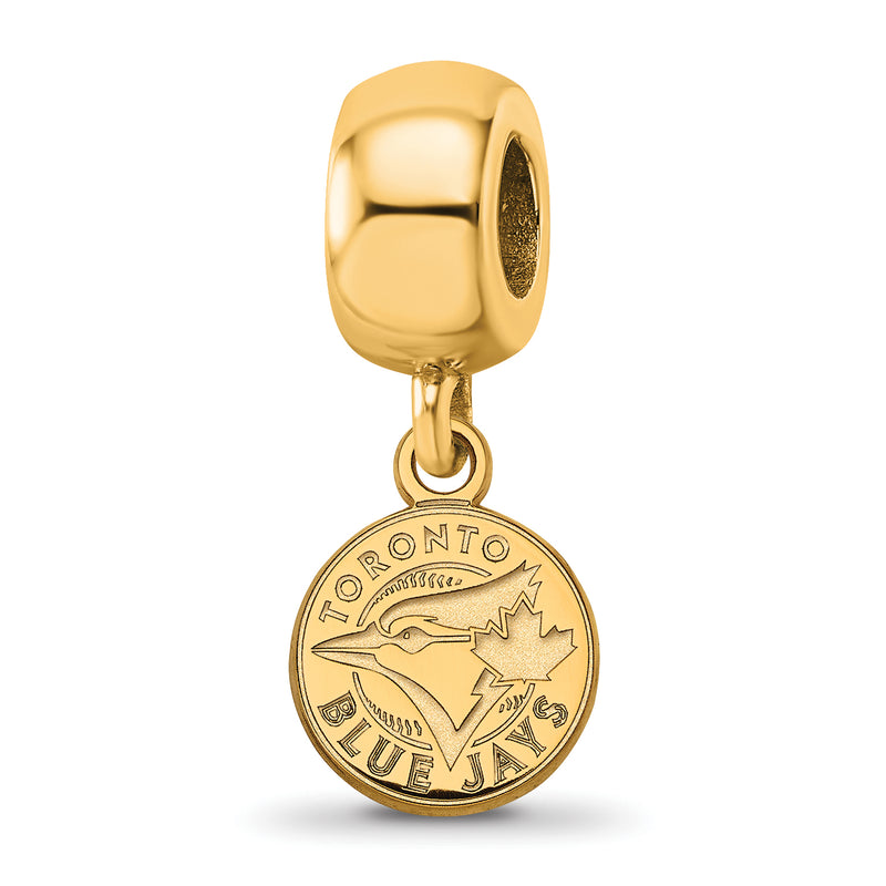 SS w/GP MLB LogoArt Toronto Blue Jays Extra Small Disc Dangle Bead