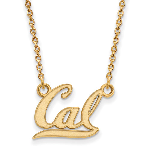 10ky University of California Berkeley Small CAL Pendant w/Necklace