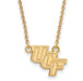 10ky Univ of Central Florida Small slanted UCF Pendant w/Necklace