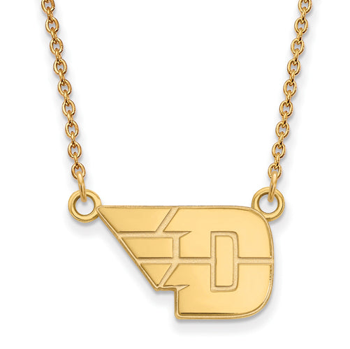 SS w/GP University of Dayton Small Pendant w/Necklace