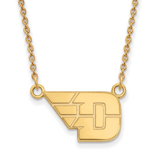 10ky University of Dayton Small Pendant w/Necklace