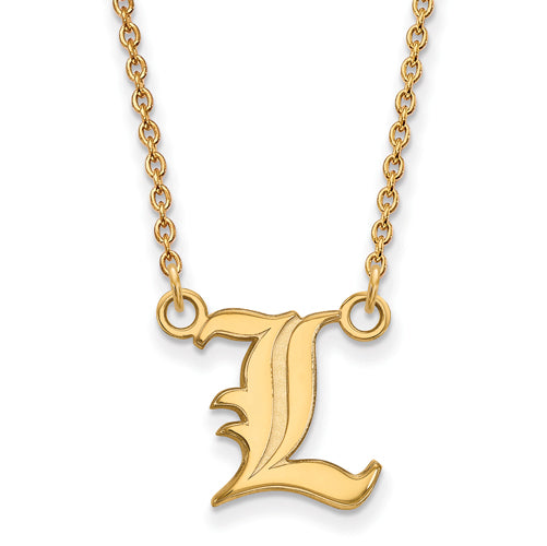 14ky University of Louisville Small Pendant w/Necklace