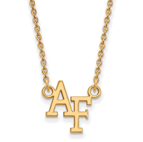 SS w/GP US Air Force Academy Sm Pend w/Necklace
