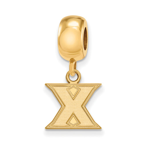 SS w/GP Xavier University Bead Charm XS Dangle