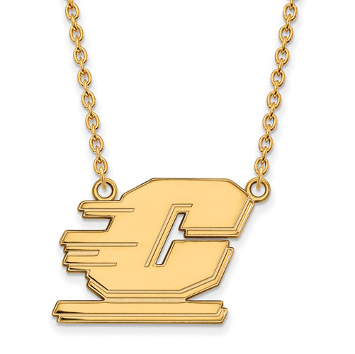 SS w/GP Central Michigan U Large Pendant w/Necklace