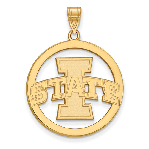 SS w/GP Iowa State University XL Pendant in Circle