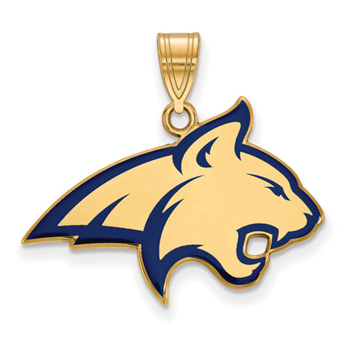 SS w/GP Montana State University Large Enamel Pendant