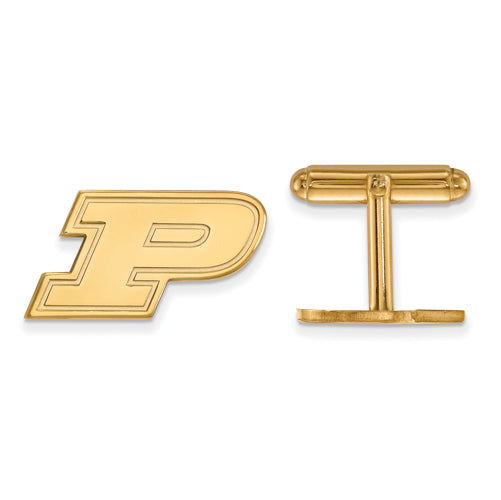14ky Purdue Letter P Cuff Links