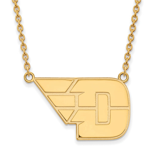 10ky University of Dayton Large Pendant w/Necklace