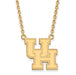 SS w/GP University of Houston Large Logo Pendant w/Necklace