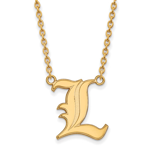 14ky University of Louisville Large Pendant w/Necklace