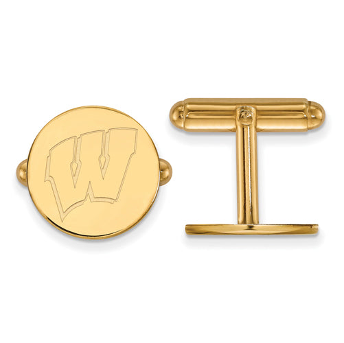 SS w/GP University of Wisconsin Motion Letter W Cuff Links