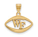 SS w/GP Wake Forest University Pendant in Football