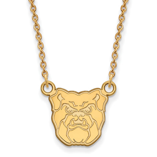 SS GP Butler University Small Bulldog Pendant w/ Necklace