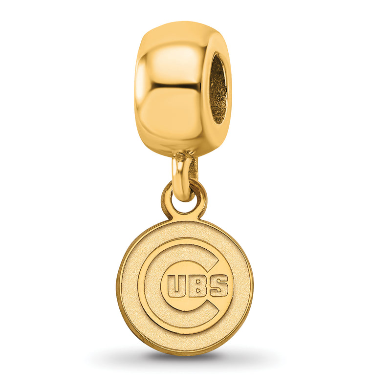 SS w/GP MLB LogoArt Chicago Cubs Extra Small Dangle Bead