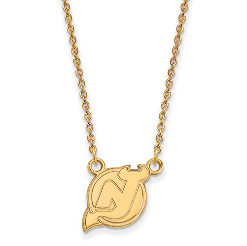 SS w/GP NHL New Jersey Devils Small Pend w/Necklace