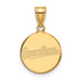 10k Gold MLB LogoArt Cleveland Guardians Medium Disc Pendant