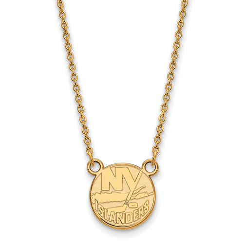 10ky NHL New York Islanders Small Pendant w/Necklace