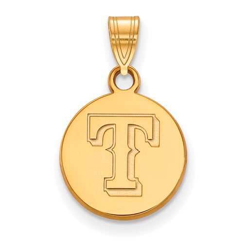 14ky MLB  Texas Rangers Small Disc Pendant