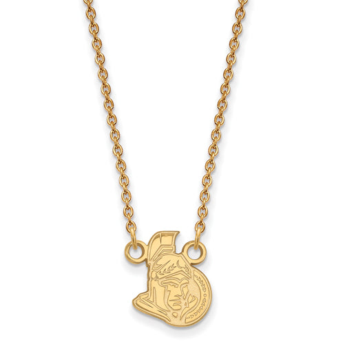 SS w/GP NHL Ottawa Senators Small Pendant w/Necklace