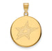 14ky NHL Dallas Stars Large Disc Pendant