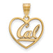 SS w/GP University of California Berkeley Pendant in Heart