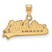 10k Gold MLB LogoArt Oakland Athletics Script Small Pendant