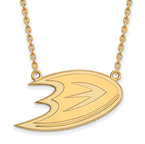 SS w/GP NHL Anaheim Ducks Large Pendant w/Necklace