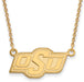 14ky Oklahoma State University Small Pendant w/Necklace