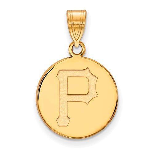 14ky MLB  Pittsburgh Pirates Medium Disc Pendant