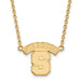 14ky Syracuse University Large Logo Pendant w/Necklace