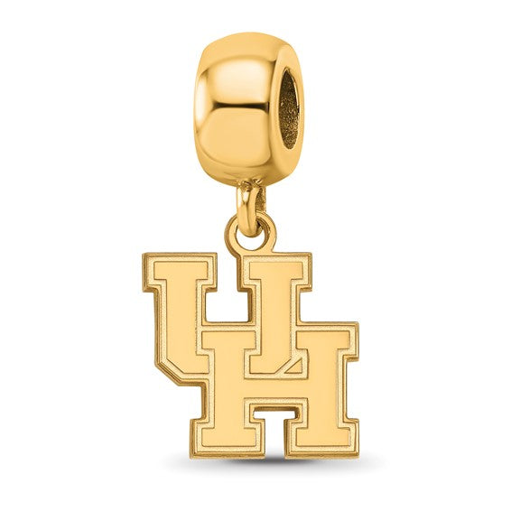 SS w/GP University of Houston U-H Small Dangle Bead Charm