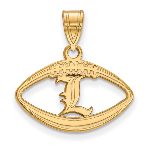 SS w/GP University of Louisville Letter L Pendant in Football
