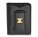 SS GP Logo Art Xavier University Black Leather Wallet