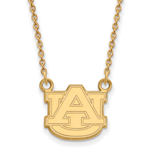 10ky AU Auburn University Small Pendant w/Necklace