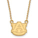 14ky AU Auburn University Small Pendant w/Necklace