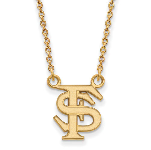 SS w/GP Florida State University Sm FS Pendant w/Necklace
