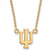 10ky Indiana University Small Pendant w/Necklace