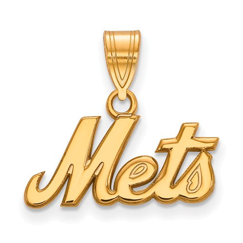 14ky MLB  New York Mets Medium "Mets" Pendant
