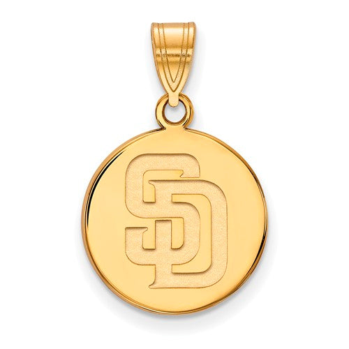 14ky MLB  San Diego Padres Medium Disc Pendant