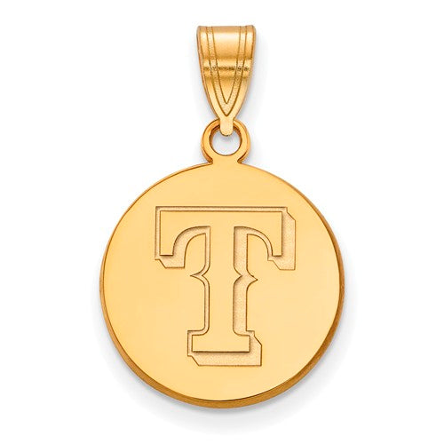 14ky MLB  Texas Rangers Medium Disc Pendant