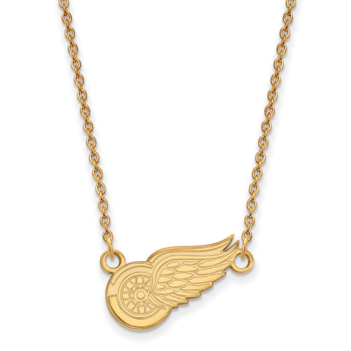 10ky NHL Detroit Red Wings Small Pendant w/Necklace