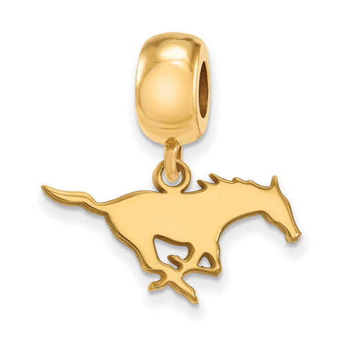 SS w/GP Southern Methodist University Small Dangle Bead