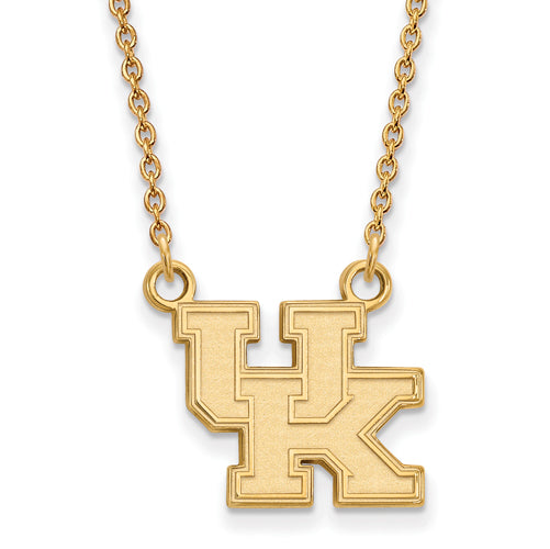 SS w/GP University of Kentucky Small UK Pendant w/Necklace