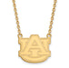14ky AU Auburn University Large Pendant w/Necklace